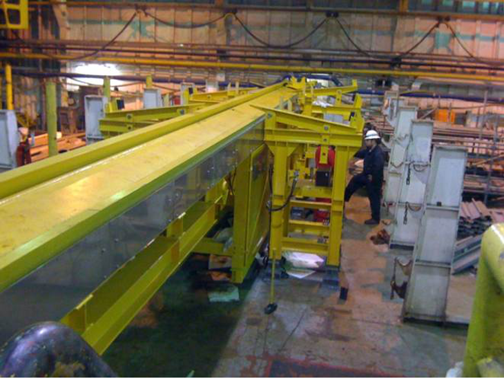 Offshore drill pipe handling system rebuild